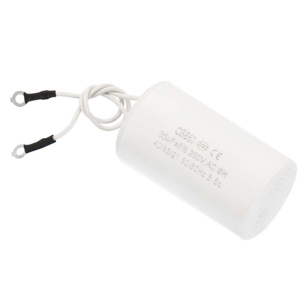 CBB60 35uF Running Capacitor AC250V 2 Wires 50/60Hz Cylinder 1.52×2.73inch
