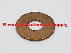 1/4 Silicon Bronze Flat Washers Marine Grade Standard Round Washer 1/4×5/8 x .04