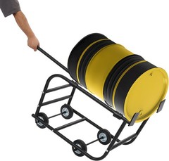 TFCFL 55 Gallon Drum Cradle, Movable Drum Cradle Drum Stand 600-pound Capacity,
