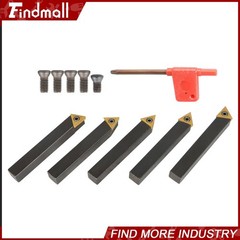 Findmall 5Pcs 1/2″ Indexable Carbide Insert Turning Tooling Bit Holder For Lathe