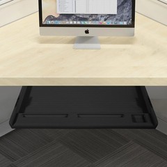 Under Desk Keyboard Tray, 21″ Wx15″D Sturdy Key Board Tray Under Desk Slide NEW