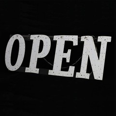 Ultra Bright 40″x14″ Large LED Open Sign for Business with Hanging Installation