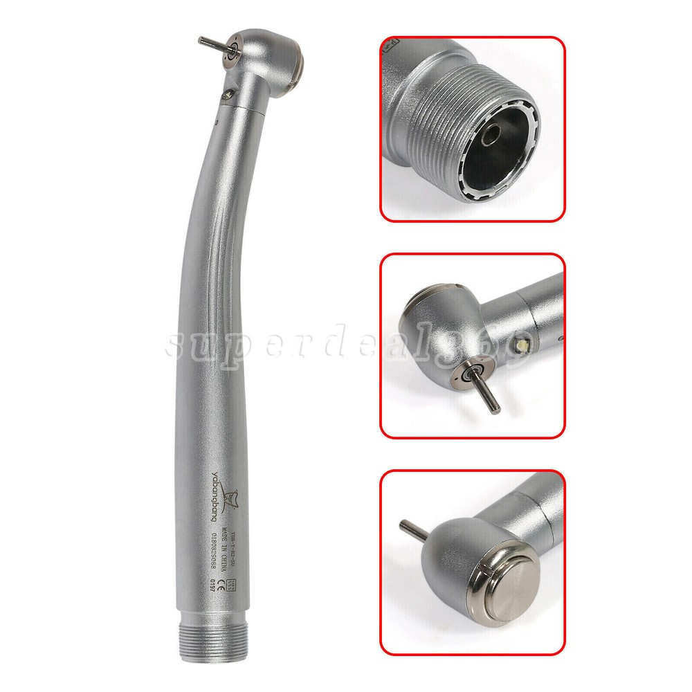 Dental Fiber Optic LED E-generator High Speed Handpiece Turbine 2/4 Hole YBM/YBB