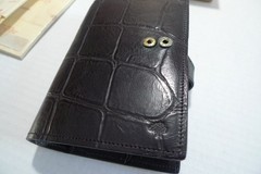 MULBERRY – POCKET BOOK AGENDA – MADE @ UK – BLACK CONGO LEATHER – NEW OLD STOCK