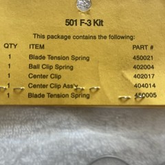 TapeTech 3 Angle Head Repair Kit 501 F-3 New In Package