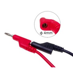 5/10/15PCS 4mm 3.3FT Stackable Banana Plug To Test Wire Hook Clip Test Leads NEW