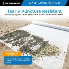 10 Mil Clear Vapor Barrier – Polyethylene Visqueen (USA Made) – Sandbaggy