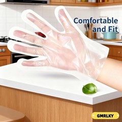 200 Pack Disposable Kitchen Gloves, Food Grade Vinyl – Latex Free, Powder Free &