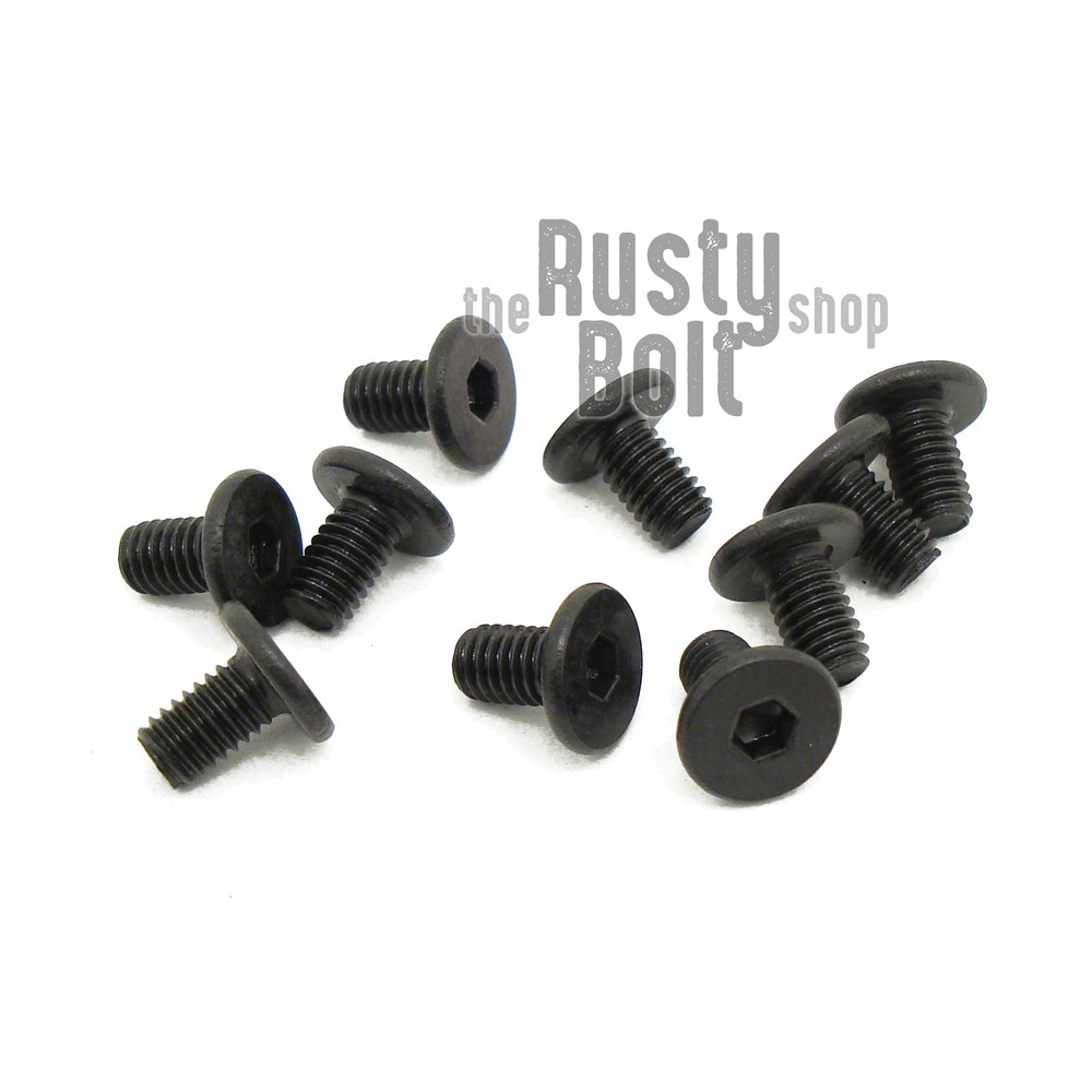 M3 x 5mm, Socket Head Screws, Ultra Low Profile, Thin, Wafer, Steel, Black