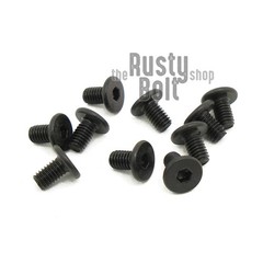 M3 x 5mm, Socket Head Screws, Ultra Low Profile, Thin, Wafer, Steel, Black