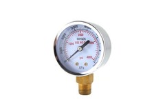 Low and High Pressure Gauges for Oxygen Regulator – 2 inches – 1/4″ NPT (PAIR)