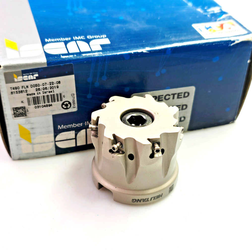 Iscar 50mm T490 FLN D050-07-22-08 Indexable Face Mill Heli-Tang Milling Cutter