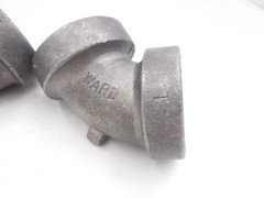 2 Pack Ward 1-1/2″FNPT 60° Cast Iron Drainage Short Turn Elbows
