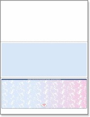 Blank Check Stock Laser/Ink-Jet 8-1/2 x 11″ 24# lb 500 Sheets Per Pack Red-Blue
