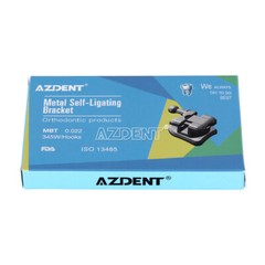 AZDENT Brackets de Ortodoncia Dental Autoligado Pasivo MBT/Roth 022 Ganchos 345
