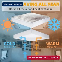 SIKADEER RV Vent Insulator Energy Saving RV Skylight Cover 14″x14″, 2 Pack | Alu