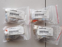 4 New MULTICOMP SPC4277 RF Coaxial Connector N Type Straight Plug Solder 50 Ohm