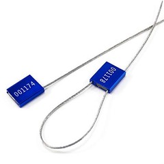 500 Pcs Numbered Tamper Resistant Security Cable Seals Blue