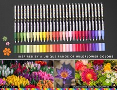 28 Wildflower Colors Acrylic Paint Pens 1 Count (Pack of 28), WILDFLOWER XF