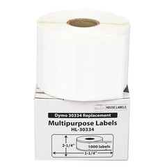 DYMO LW 30334-S POLYPROPYLENE SYNTHETIC WATERPROOF Labels – (9) Rolls of 1000