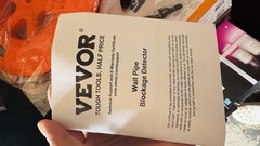 VEVOR Pipe Blockage Detector Locators 100ft/30m Waterproof for PVC Plastic Metal