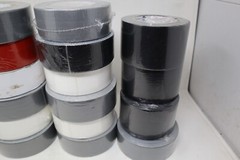 Wholesale Bulk Lot of 23 Rolls 2″ 3″ Tape Various Types & Colors Gray White Red