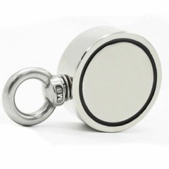 500LBS Pulling Force Round Double Sided Fishing Magnet Super Strong Neodymium