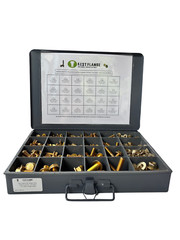 Grade 8 Hex Cap Flange Frame Bolt Zinc Yellow & Locking Flange Nuts Kit – 447 Pc
