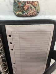 Vintage 90’s Day Runner Floral Tapestry Faux Leather Organizer 6 Ring Planner