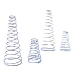 304 Stainless Steel A2 Conical Cone Compression Spring Springs 0.4-2mm Wire Dia