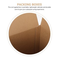 6Pcs Reusable Small Kraft Shipping Boxes for Business Packaging Light Yellow