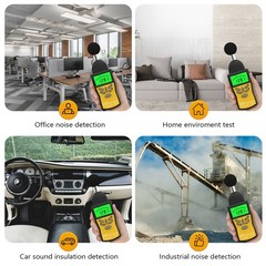 Digital Sound Level Meter 30-130DB Noise Volume Decibel Tester A/C Fast/Slow US