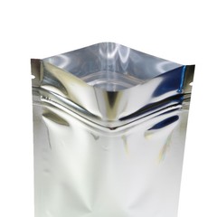 100/200/500 Glossy Silver Mylar Foil Smell Proof Resealable Zip Seal Lock Bags