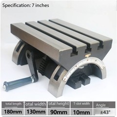 Tilting Table Adjustable Angle Table Milling Machine Table 7/10/12/15/24 Inch