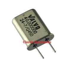 (Lot of 2) Valvo 40.000000 MHz Crystal Wire Leads HC-49/U USA Seller