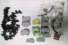NEW MIXED LOT EATON / PHOENIX CONTACT DIN RAIL TERMINAL BLOCKS + END COVERS
