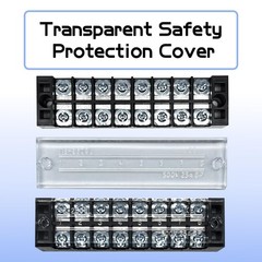 4 Sets 8 Positions 600V 25A Terminal Blocks Ground Circuit Dual Row Bus Bar Wire