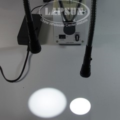 20W 30 50W Dual Gooseneck Cold Fiber Optic Light LED Microscope Illuminator Lamp