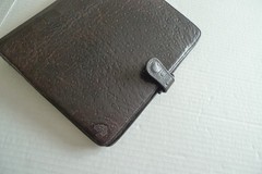MULBERRY – A5 OSTRICH TEXTURED LEATHER PLANNER & PAPER SHEETS – MADE IN UK