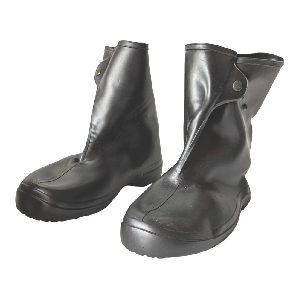 Servus 7924 Black PVC Rubber Waterproof OVER Work Boots Shoes Rain Snow Galoshes