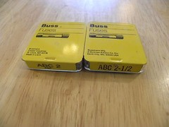 Cooper Bussmann ABC-2 ABC-2 1/2 New Old Storage Fuse Box 10 Pieces