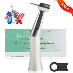 Dental Low Speed Handpiece Contra Angle Push Button Fit FG 1.6mm Diamond Bur FAG