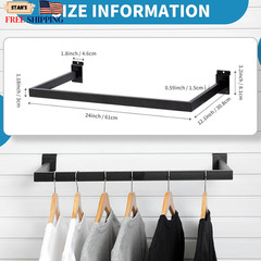Slatwall U-Shaped Rectangular Tubing Hangrail 24″x12″ Slatwall Accessories. NEW