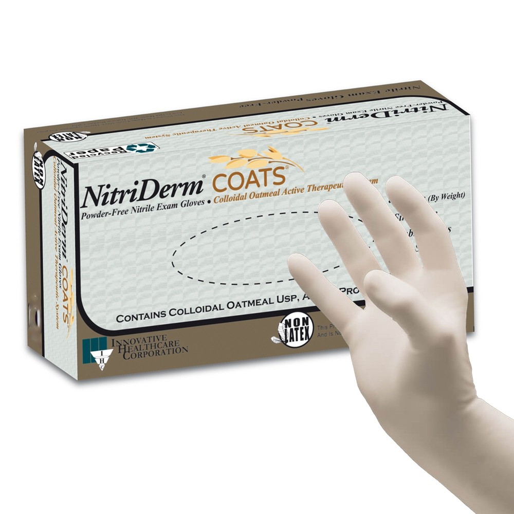 NitriDerm COATS Nitrile Exam Glove Standard Cuff Length SMALL 200 per Box