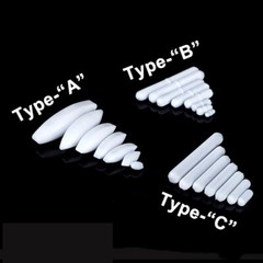 PTFE Magnetic Stirrer Mixer Stir Bars Length 4-100mm A/B/C 3 TYPES available