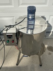 30L Heated Mixing Filling Machine Stainless Steel Wax Cream Lotion Tank Tested
