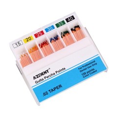 5 X Root Canal Dental Gutta Percha Points Endodontics 15#-40# 120Pcs/Pack
