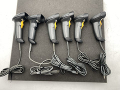 Lot of 6 Symbol/Motorola LS2208 Barcode Scanner w/ USB Cables