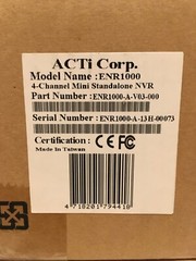 ACTi ENR-1000 4-Channel Mini Standalone NVR NEW