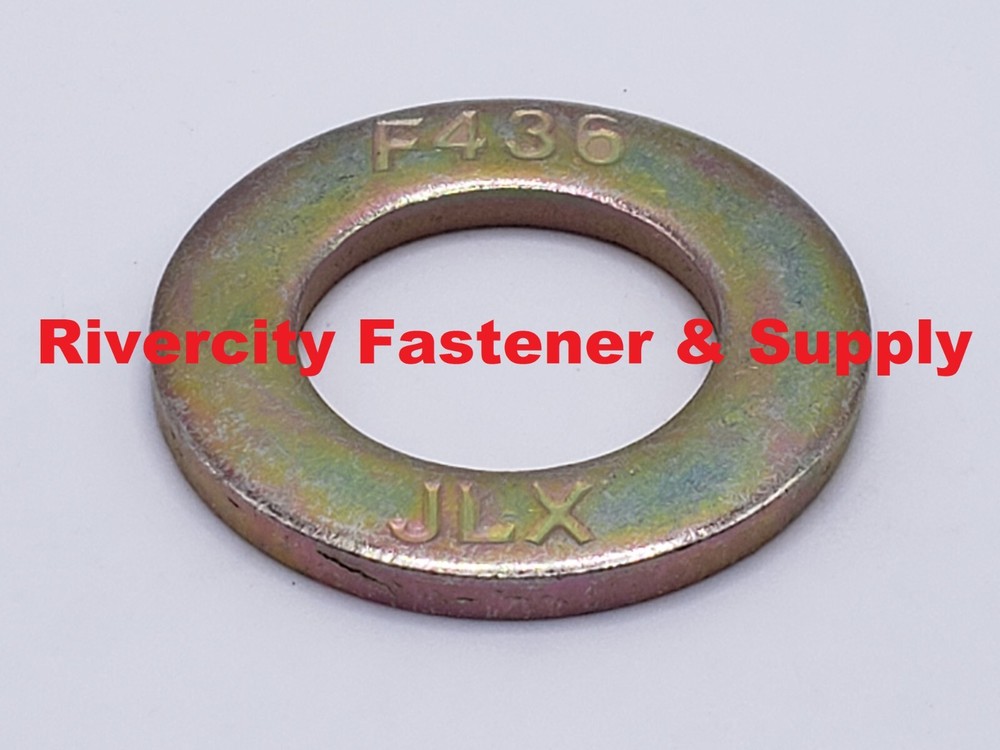 1-1/8 SAE F436 Grade 8 Flat Washers 1-1/4 ID x 2-3/16 OD Steel Washer 1-1/8″